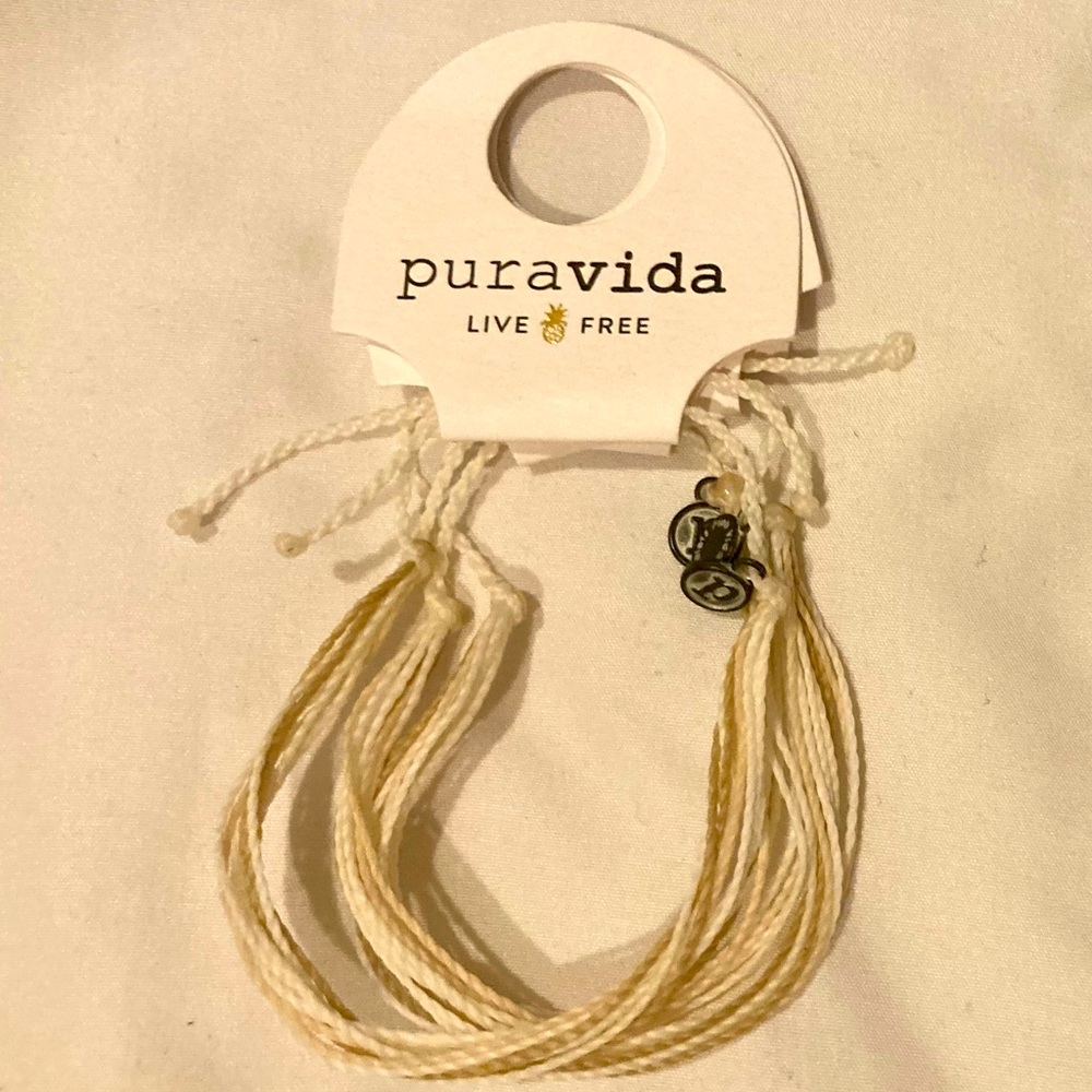 Pura Vida - Set of 3 Neutral Tone Bracelets